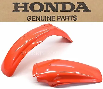 Fender Set CR125 250 500 R 85-87 90 Flash Red Front Rear Plastic Kit Guard F195 • $124.95