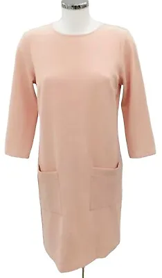 PARAPHRASE Pink Grain Textured Smart Stretch Shift Dress Size S | UK 10 | EU 36 • £19.99