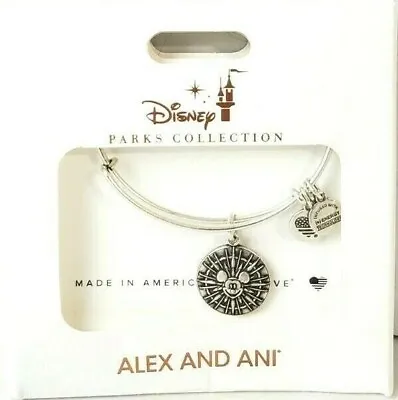 Disney Parks Alex & Ani California Adventure Mickey's Fun Wheel Silver Bracelet  • $39.95