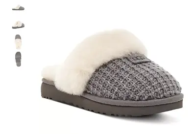 UGG Cozy Knit Charcoal Shearling Slippers Women's US Sizes 5-12/NEW!!! • $99.95