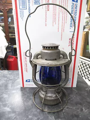 1928 Dietz New York New Haven Hartford NYNH & H Blue Globe Kopp Railroad Lantern • $86.24