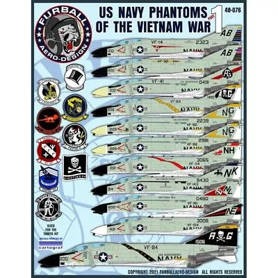 Furball Aero-Design 48-076 US Navy Phantoms Of The Vietnam War 1/48 • £27.75