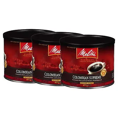 (3 Pack) Melitta Colombian Supreme Ground Coffee 22 Oz Medium Roast Rich Taste • $22.74