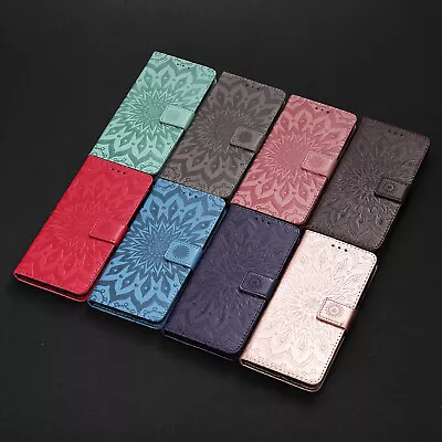 $11.46 • Buy Flower Pattern PU Leather Flip Wallet Case Cover For Sony Xperia 10III 5III 10 8