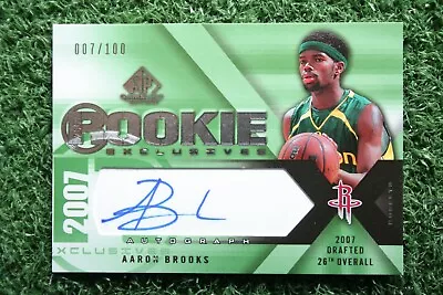 Aaron Brooks 2007-08 SP Authentic Rookie Exclusives #RE-AB Auto /100 • $13.95