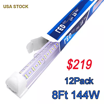 8ft Linkable Led Shop Light Fixture T8 Integrated 8 Foot Led Tube Light Bulbs • $129.99