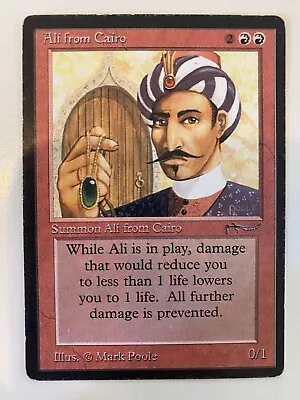 MTG Ali From Cairo (ARN) Arabian Nights 1993 HP/MP Authentic Rare -TCGshowcase- • $349.99