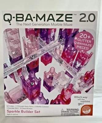 Q-BA-MAZE 2.0 Spectrum Sparkle Glitter Set–Next Generation Marble Maze – 64 Cube • $28.99