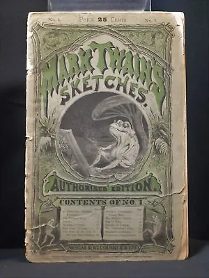 Mark Twain's Sketches / 1st Edition 1874 • $844