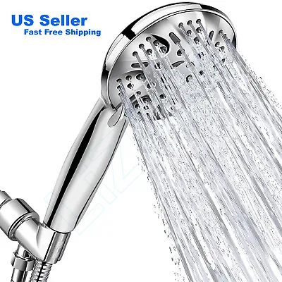 $23.99 • Buy High Pressure 9-Settings Shower Head Handheld Bathroom Shower Sprayer With Hose
