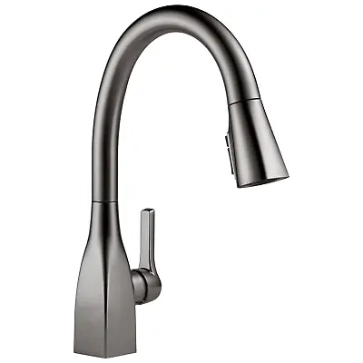 Delta Mateo Pull-Down Kitchen Faucet Black Stainless-Certified Refurbished • $466.74