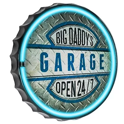 Big Daddy's Garage - Vintage LED Neon Light - Wall Decor - Brand New • $95