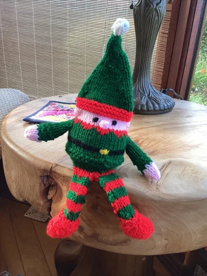 £7 • Buy New Hand Knitted  Christmas Chocolate Orange Cosy + Choc,Decoration, Soft Toy