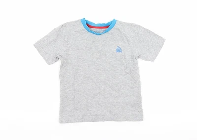 £5 • Buy Blue Zoo Boys Grey  Cotton Basic T-Shirt Size 2-3 Years Crew Neck   