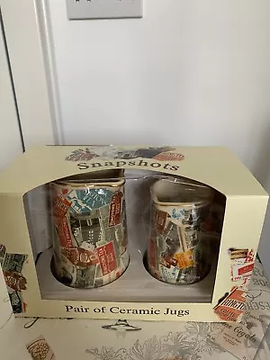 Ringtons Snapshots Pair Of Ceramic Jugs By Wade Boxed • £9.99