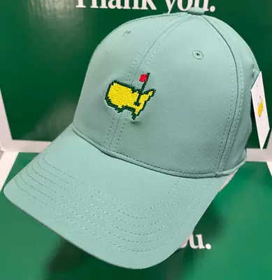2024 Masters Golf Green  Needlepoint Logo  Hat (AHEAD) Augusta National  NWT • $99.95