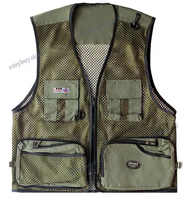 Men Hunting Trapper Creek Mesh Shooting Vest Lightweight Camo Size L-3XL Outdoor • $27.99