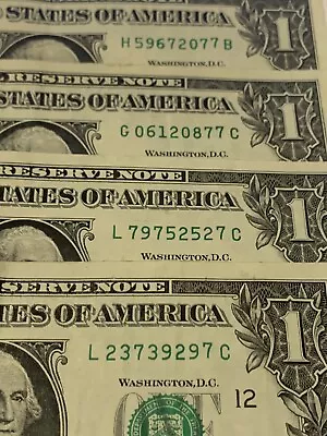 Gas Pump 7 Turn Stuck Digit Misprint Dollar Bill Fancy Serial # Free Shipping • $4.99