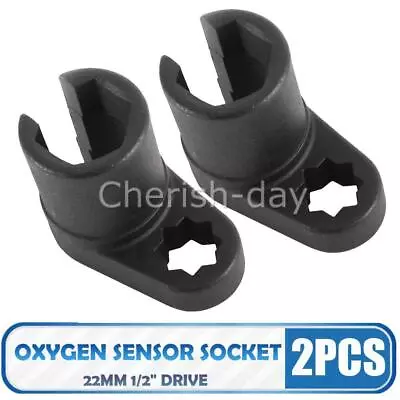 2PCS 22mm 1/2  O2 Oxygen Sensor Offset Wrench Flare Nut Socket Removal Tool OZ • $23.95