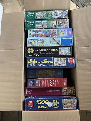 Job Lot 10 X Jigsaw Puzzles Gibson Falcon Ravensburger Jan Van  READ Description • £8.99