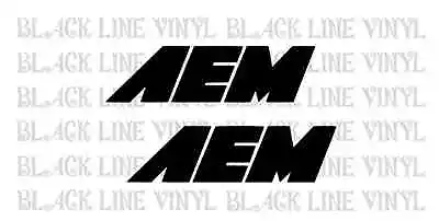 (set Of 2) AEM 7 X2  Sticker Vinyl Decal *WHITE* (Alt. Color Avail) • $6.99
