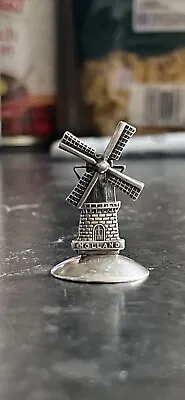 Beautiful Vintage Solid Silver Dutch Miniature Windmill  • £25