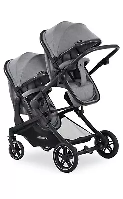 Hauck Atlantic Twin Pushchair Grey • £400