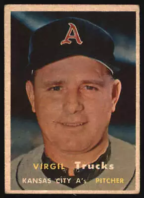 1957 Topps #187 Virgil Trucks GVG Athletics 568133 • $2.34