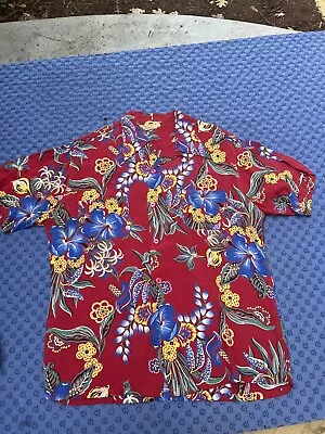 $295 • Buy 1940's Penny's Label Hawaiian Shirt Vintage Size M Made In California Loop Co