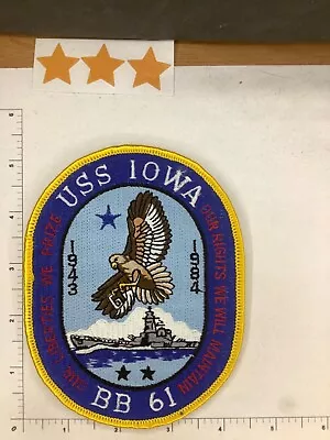 Us Navy Uss Iowa Jacket Patch • $9.99