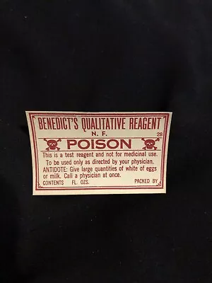 Medicine Bottle Label Original Vintage Poison Quack Pharmacy • $1.99