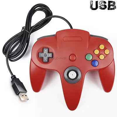 Wired USB N64 SNES Controller Game Pad Joypad For Windows PC Raspberry/Xbox 360 • $14.99