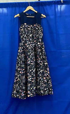 Bebe Women Blue Floral Dress - Size 10 • $14.99