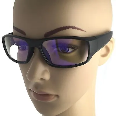 Computer Glasses Wrap Around Anti Reflective Clear Lens TV Protection Reading UV • $10.99