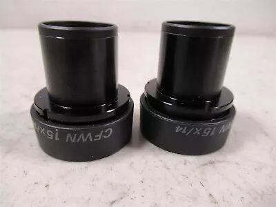 Pair Of Nikon CFWN 15x/14 Microscope Eyepieces Labophot Optiphot And Epiphot • $299.95