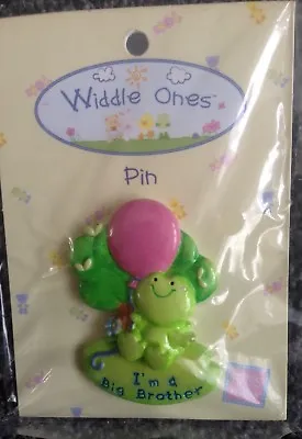 Bnip Baby Badges! Ideal For Baby Showers  I'm A Big Brother  Frog Badge. • £2.05