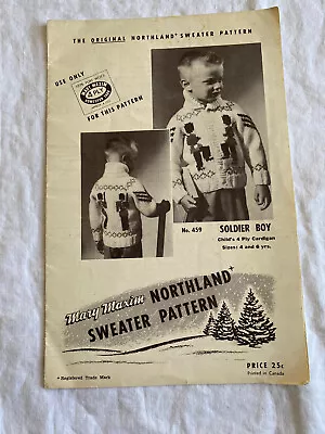 Vtg Mary Maxim Knitting Pattern 459 Soldier Boy Childs Sz 4-6 • $7