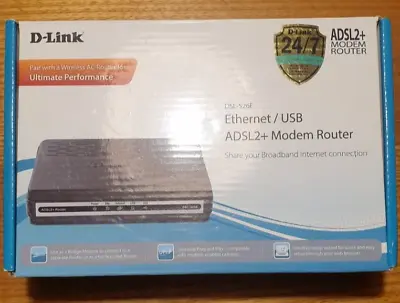 D-Link DSL-526E ADSL2+ Modem Router *FREE POSTAGE* • $54.99