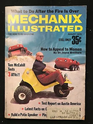 Aug 1970 - Mechanics MECHANIX ILLUSTRATED Magazine - 1970s ATV • $9.99