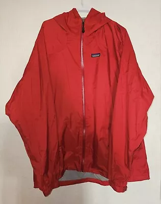 Patagonia Jacket Mens XXL Torrentshell Hood Rain Coat Lightweight Waterproof EUC • $108.99