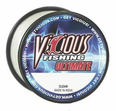 Vicious Ultimate Copolymer Fishing Line Clear 330yds • $6.99