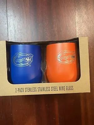 Florida Gators 2-Pack Stemless Stainless Steel Wine Glass MSRP $52.95 • $20