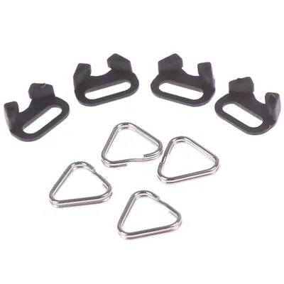 4set Belt Hook Camera Shoulder Strap Split Triangle Rings UK -u- • £5.25