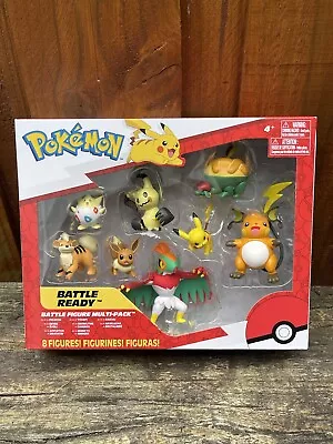 Pokemon Battle Figure 8 Pack - Features 2-Inch Pikachu Eevee Appletun Growlit • $39.99