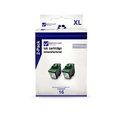 2x Cartridge Black Replaces Lexmark NO16 NO17 16 +17 NO16HC NO17HC • £35.41