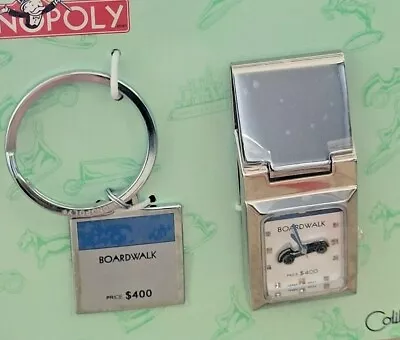 COLIBRI MONOPOLY  WATCH MONEY CLIP KEY RING SET Boardwalk   RARE COLLECTIBLE  • $39.99