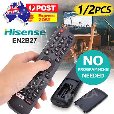 1/2x For HISENSE EN2B27 TV Remote Control ORIGINAL OEM RC3394402/01 3139 238 • $6.45