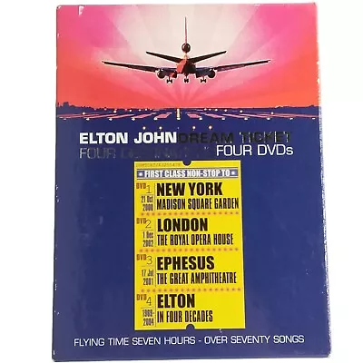 Elton John Dream Ticket DVD Set 2004 Four Destinations Four DVDs • $5.99
