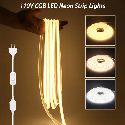 1-25M 110V COB LED Neon Strip Lights Waterproof Rope Outdoor Lighting US Plug • $10.98