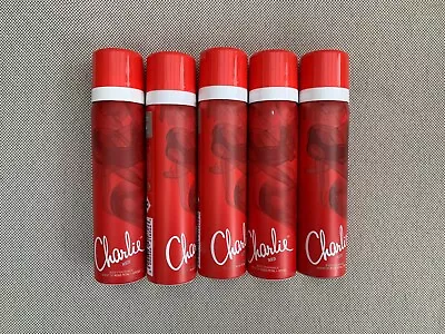 Lot 5 X Revlon Charlie Red Body Spray Scent Of Rose Petal & Spices 75ml FREEPOST • £10.75